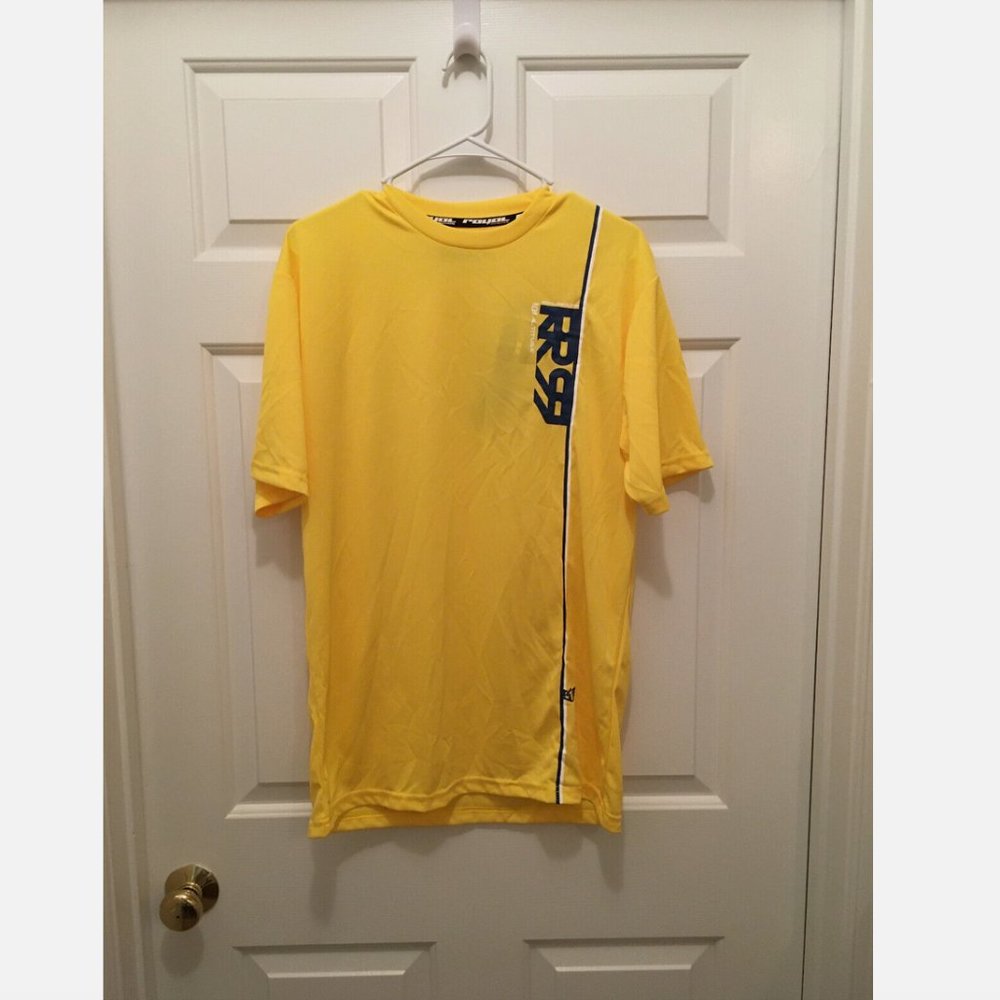 NWT Royal Racing Bike Short Sleeve Yellow Blue Altitude Cycling Jersey Medium